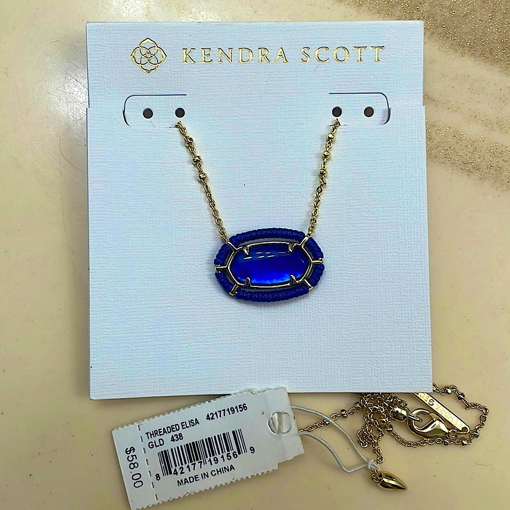 Kendra Scott Threaded Elisa Pendant Necklace - Never Worn